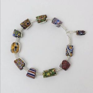 African Trade Beads with Wire wrap